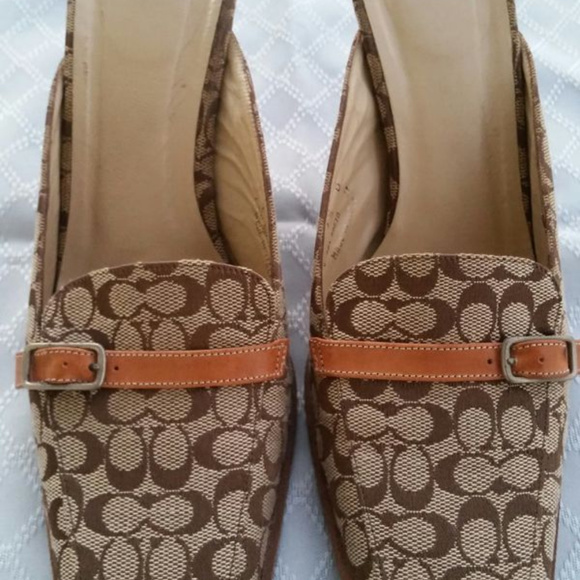 Coach Size 7.5 Greta" Woman's shoes, slides mules - Picture 2 of 7